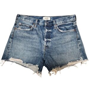 AGOLDE Women's Blue Denim Shorts 28 100% Organic Cotton